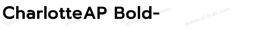 CharlotteAP Bold字体转换